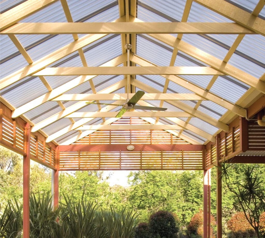 Polycarbonate garden roof